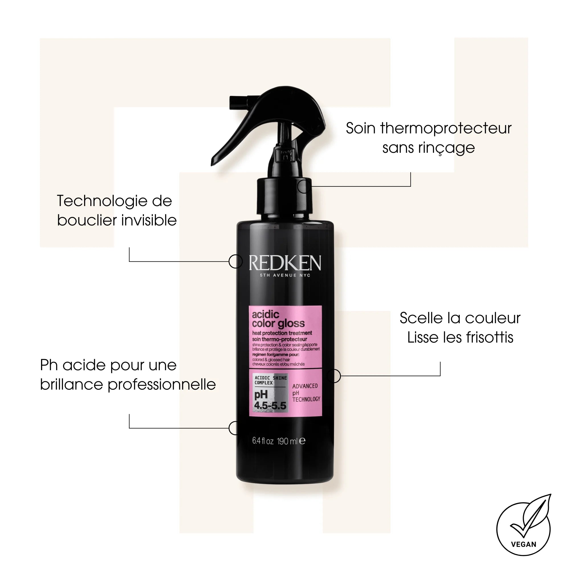 Acidic Color Gloss Heat Protection Treatment - Redken - Thermoprotecteurs