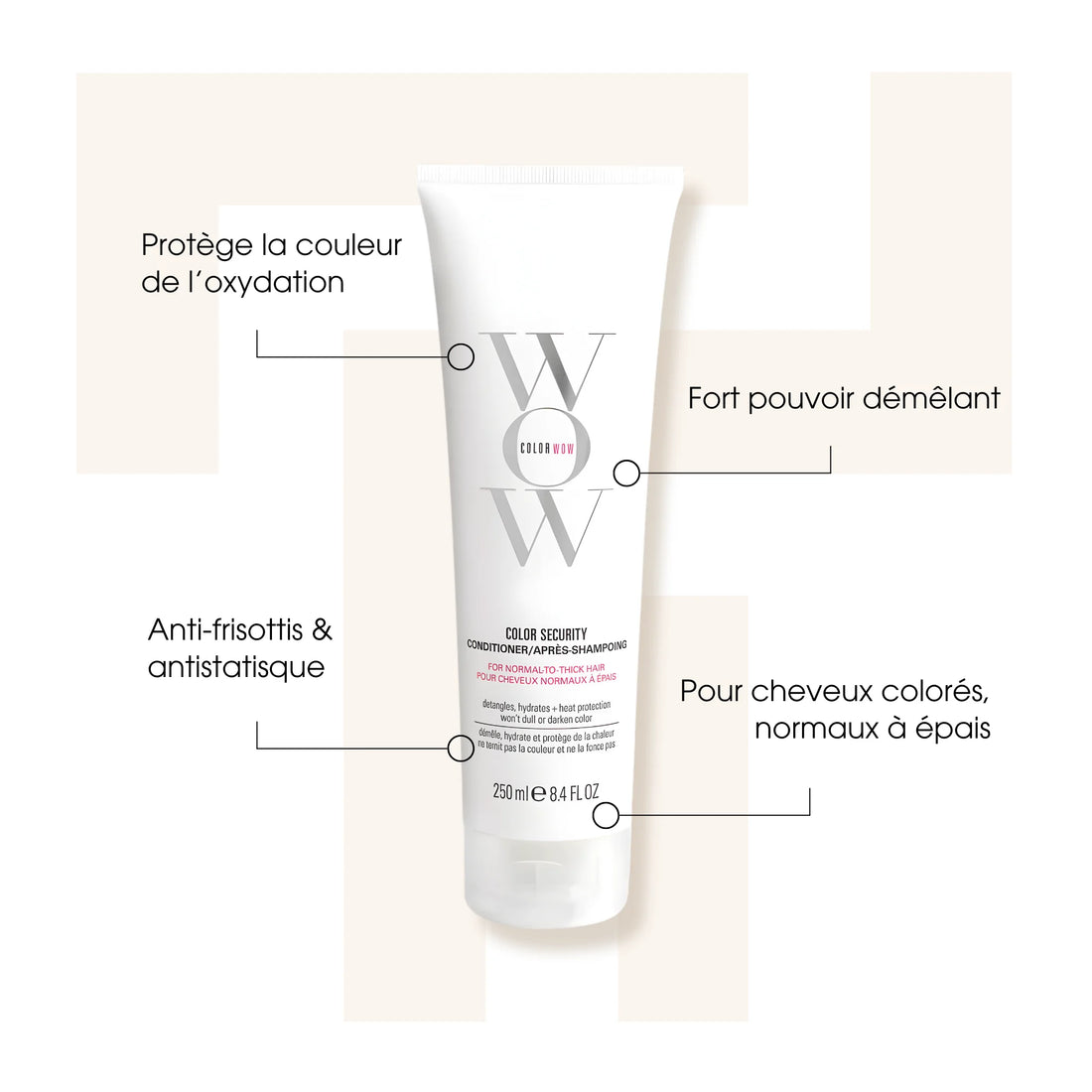 Conditioner Color Security - Color Wow - Cheveux normaux à épais -Après-shampoing