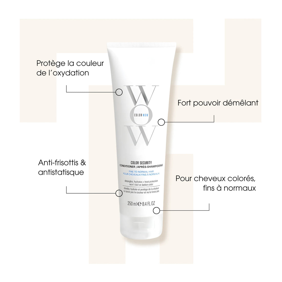 Conditioner Color Security - Color Wow - Cheveux fins à normaux -Après-shampoings