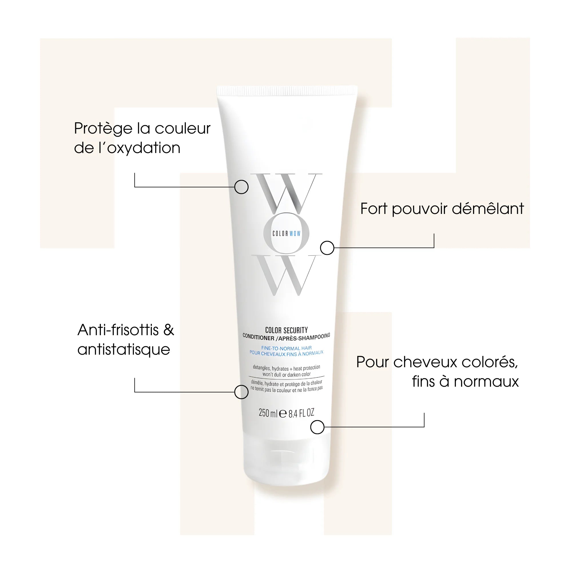 Conditioner Color Security - Color Wow - Cheveux fins à normaux -Après-shampoings