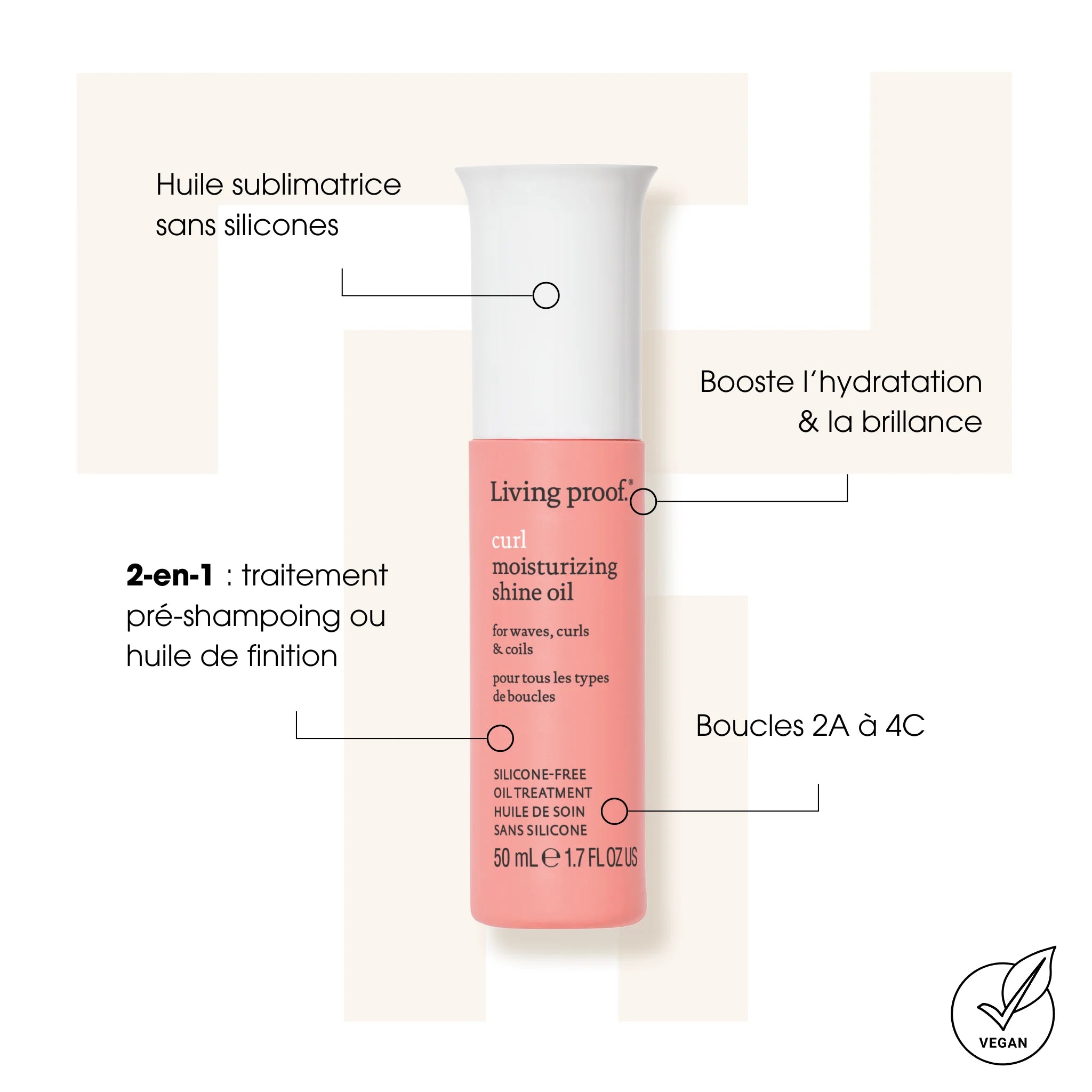 Curl Moisturizing Shine Oil - Huiles | Sérums capillaires - Living Proof