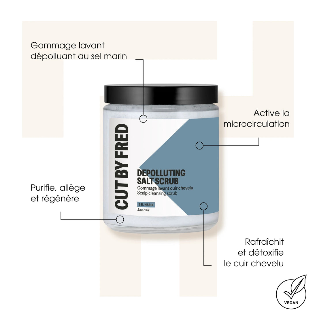 Depolluting Salt Scrub Cut By Fred - Traitements cheveux - Thomas Tuccinardi