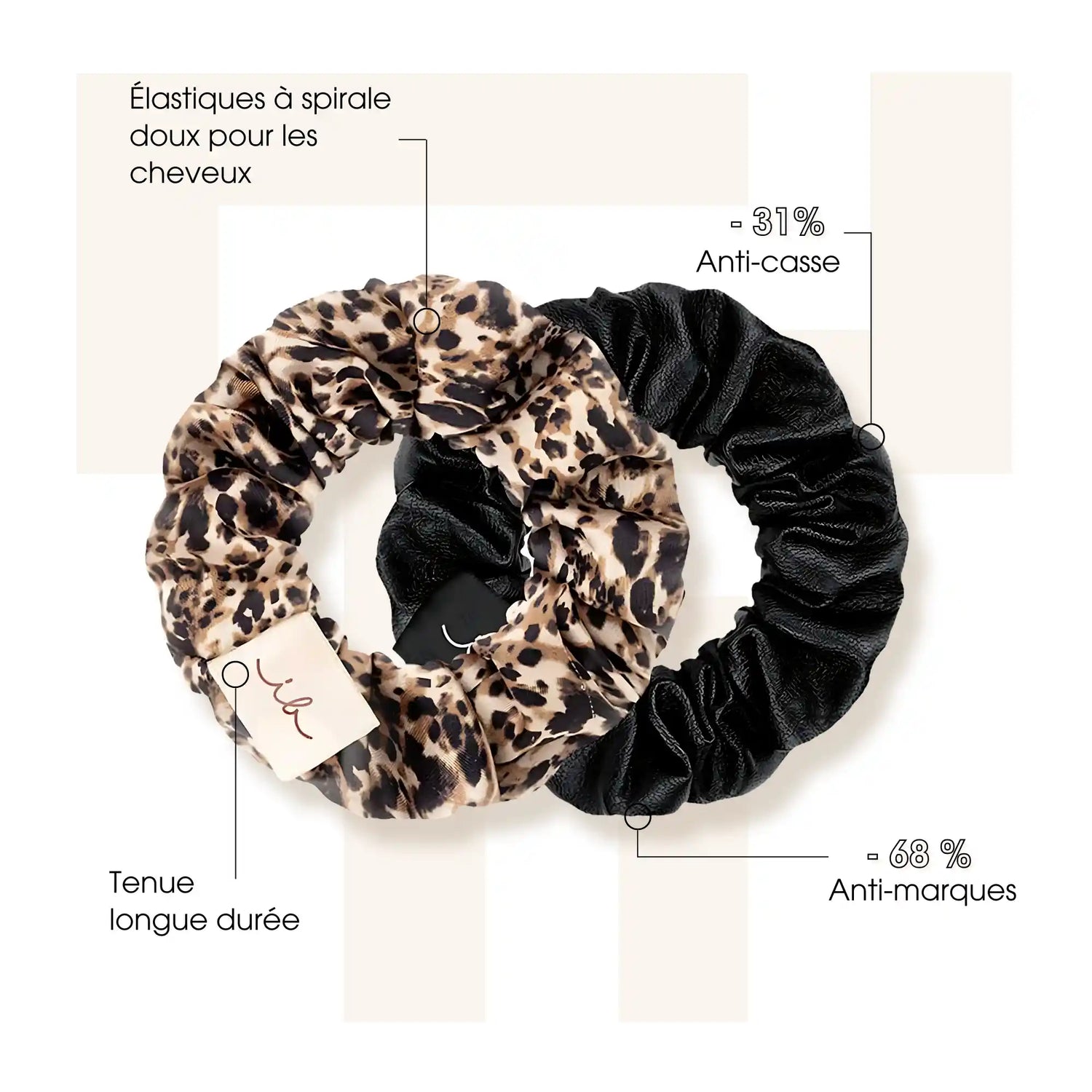 Duo Leo Is The New Black - Sprunchies Invisibobble - Accessoires cheveux