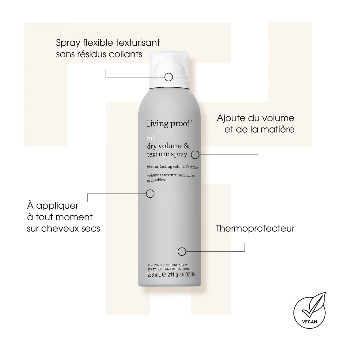 Full Dry Volume & Texture Spray - Sprays coiffants - Living Proof