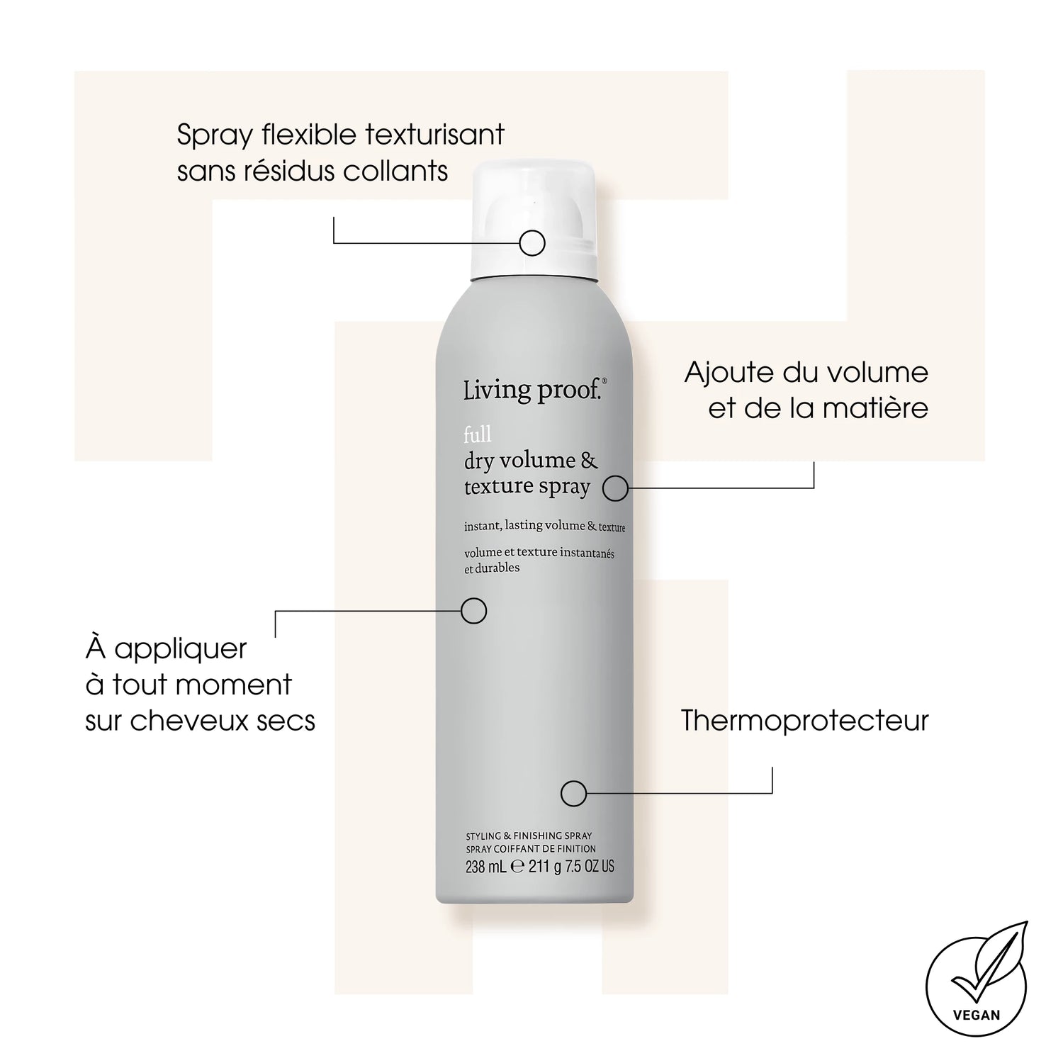 Full Dry Volume & Texture Spray - Sprays coiffants - Living Proof