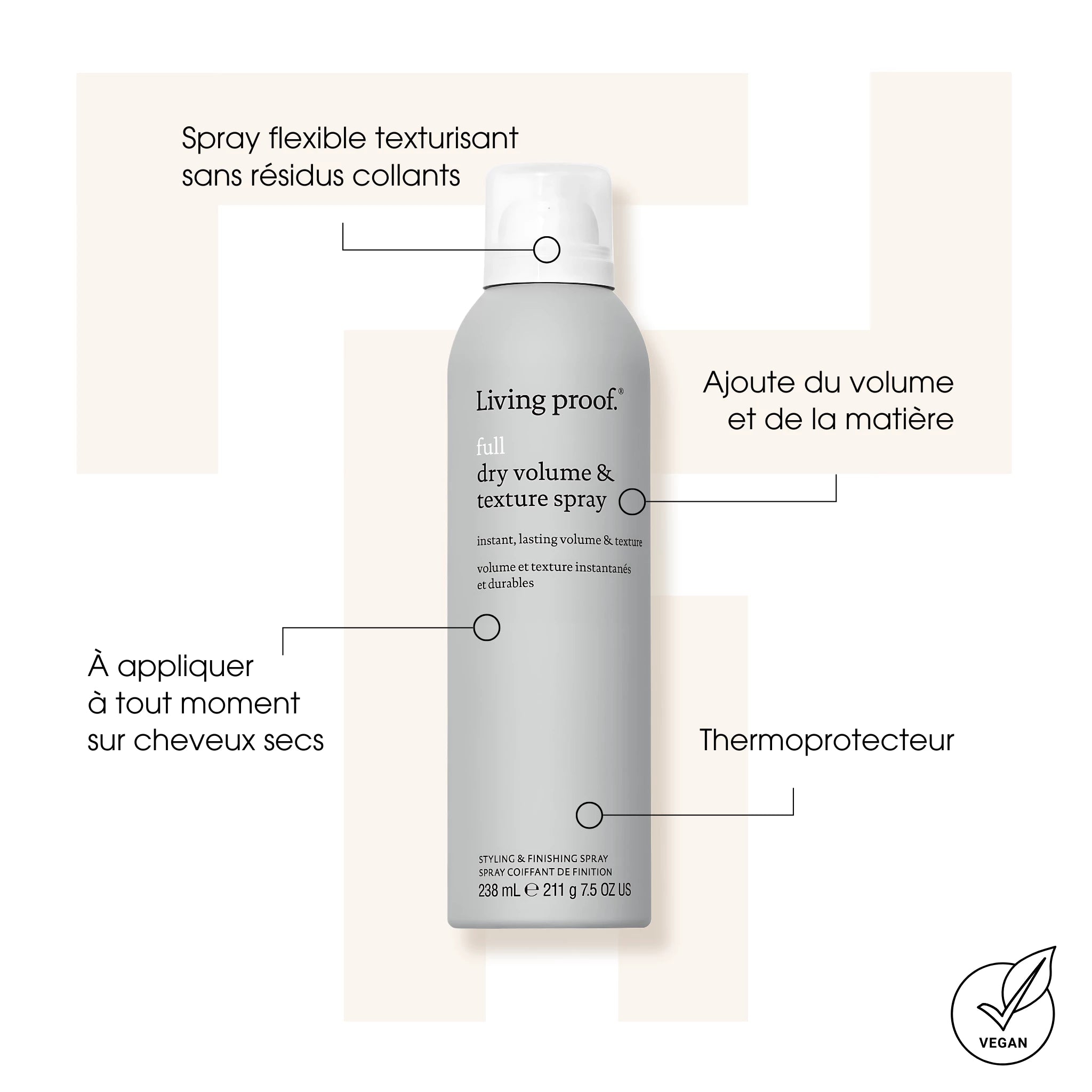 Full Dry Volume & Texture Spray - Sprays coiffants - Living Proof