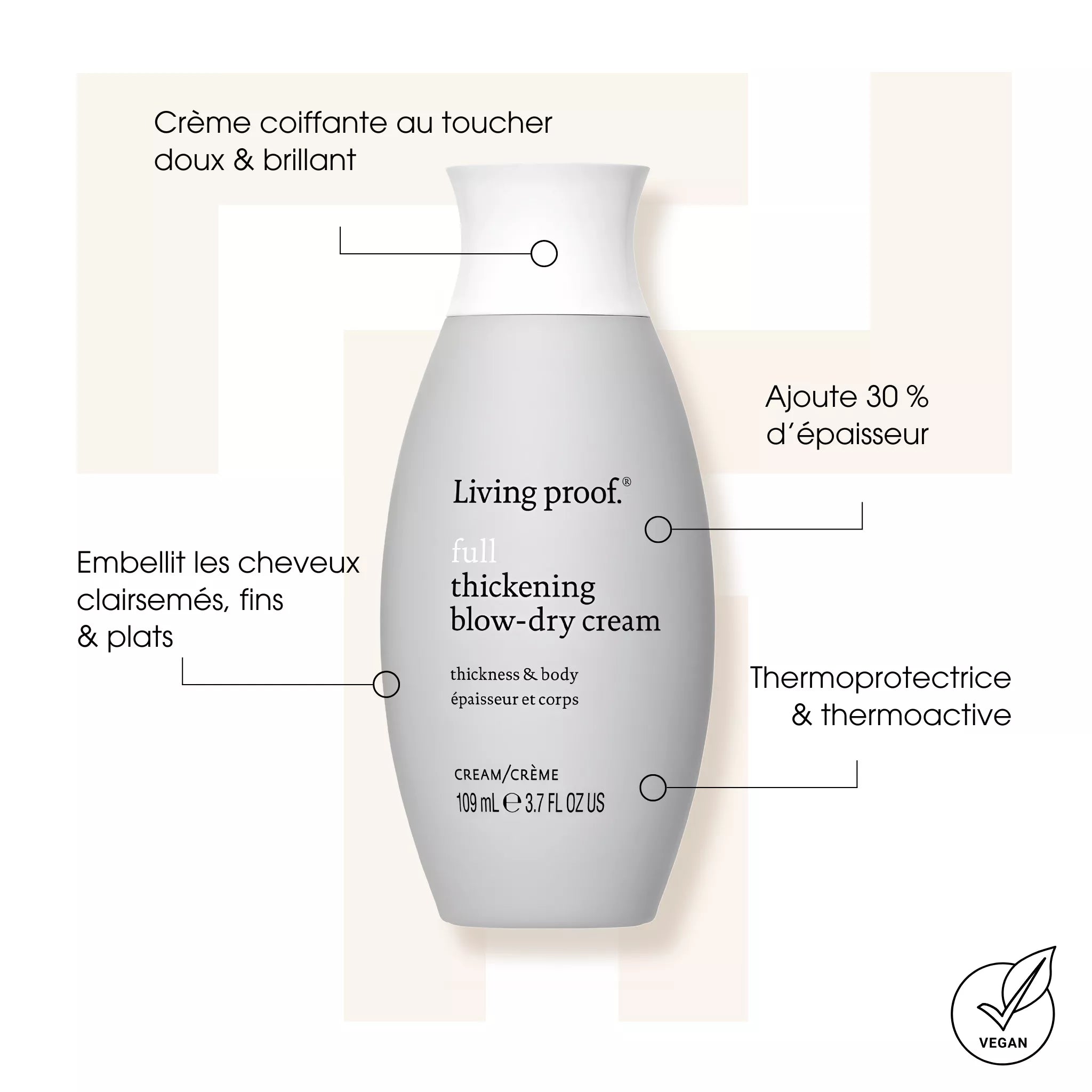 Full Thickening Blow Dry Cream - Crèmes coiffantes - Living Proof
