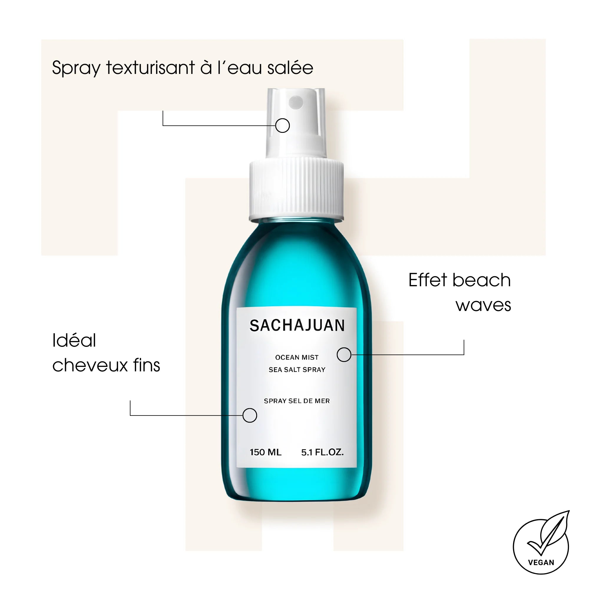 Ocean Mist - Spray coiffants - Sachajuan