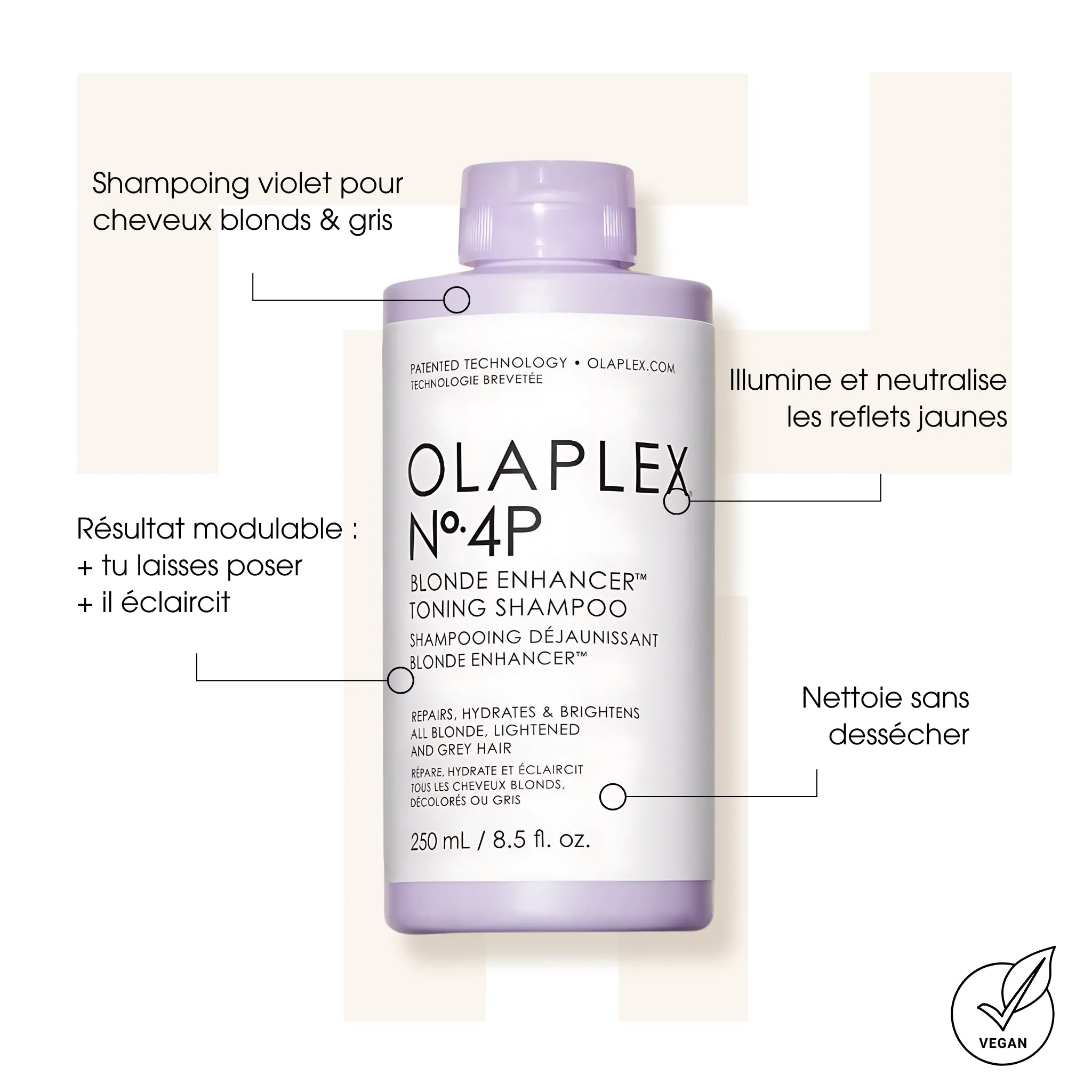 Olaplex 4P Blonde Enhancer - Shampoings violets