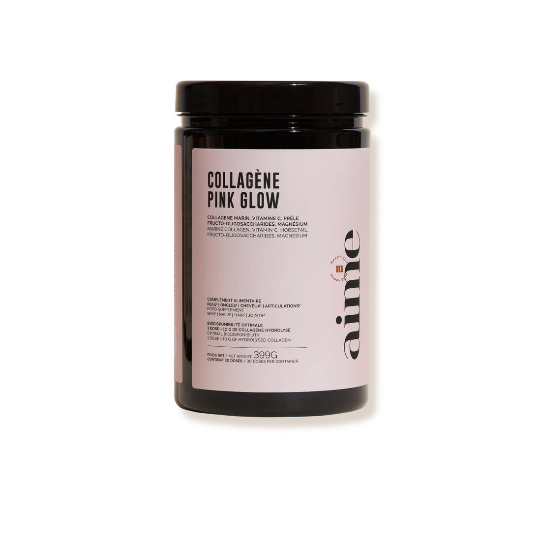 Pink Glow Aime - Boisson collagène - Compléments alimentaires cheveux