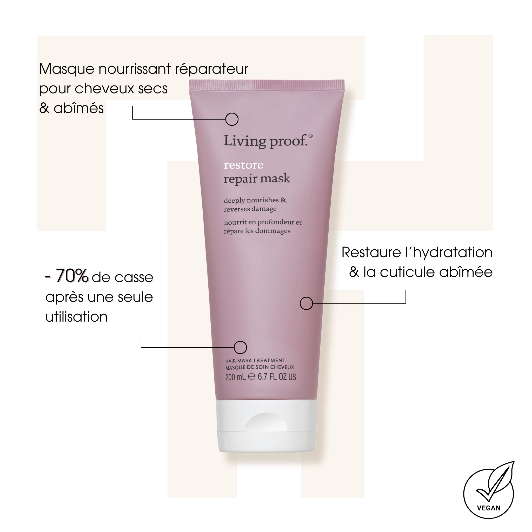 Restore Repair Mask - Masques cheveux - Living Proof