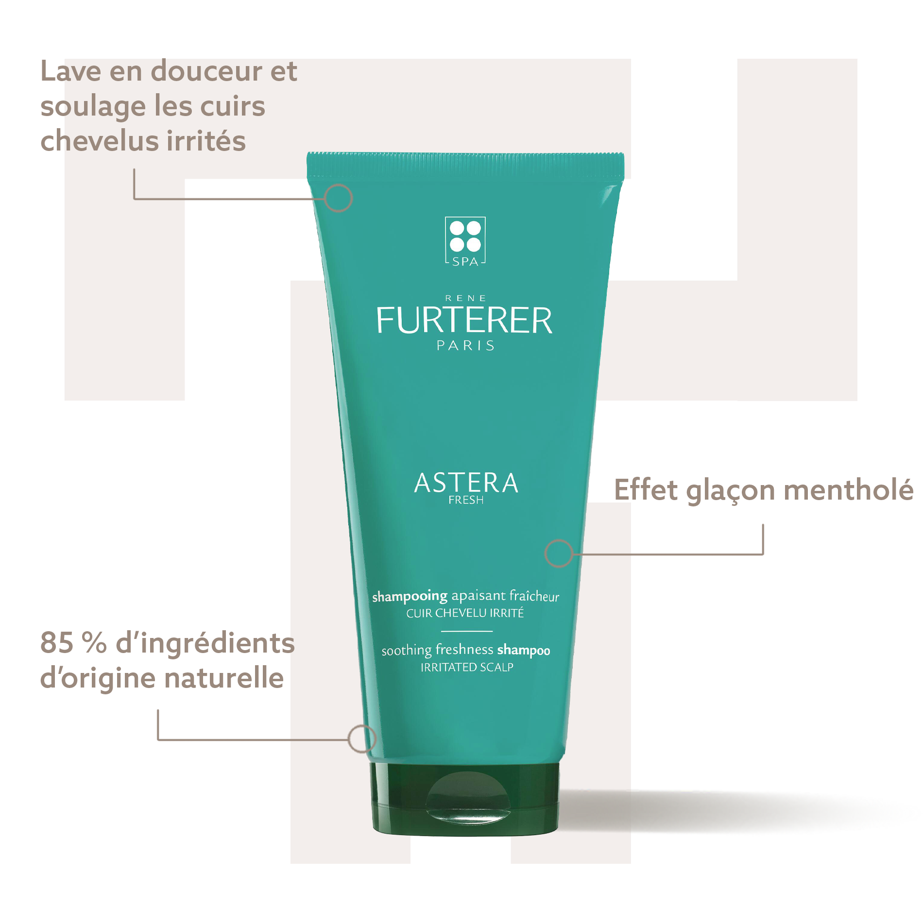 Shampoing Astera Fresh - Shampoing apaisant fraîcheur - René Furterer