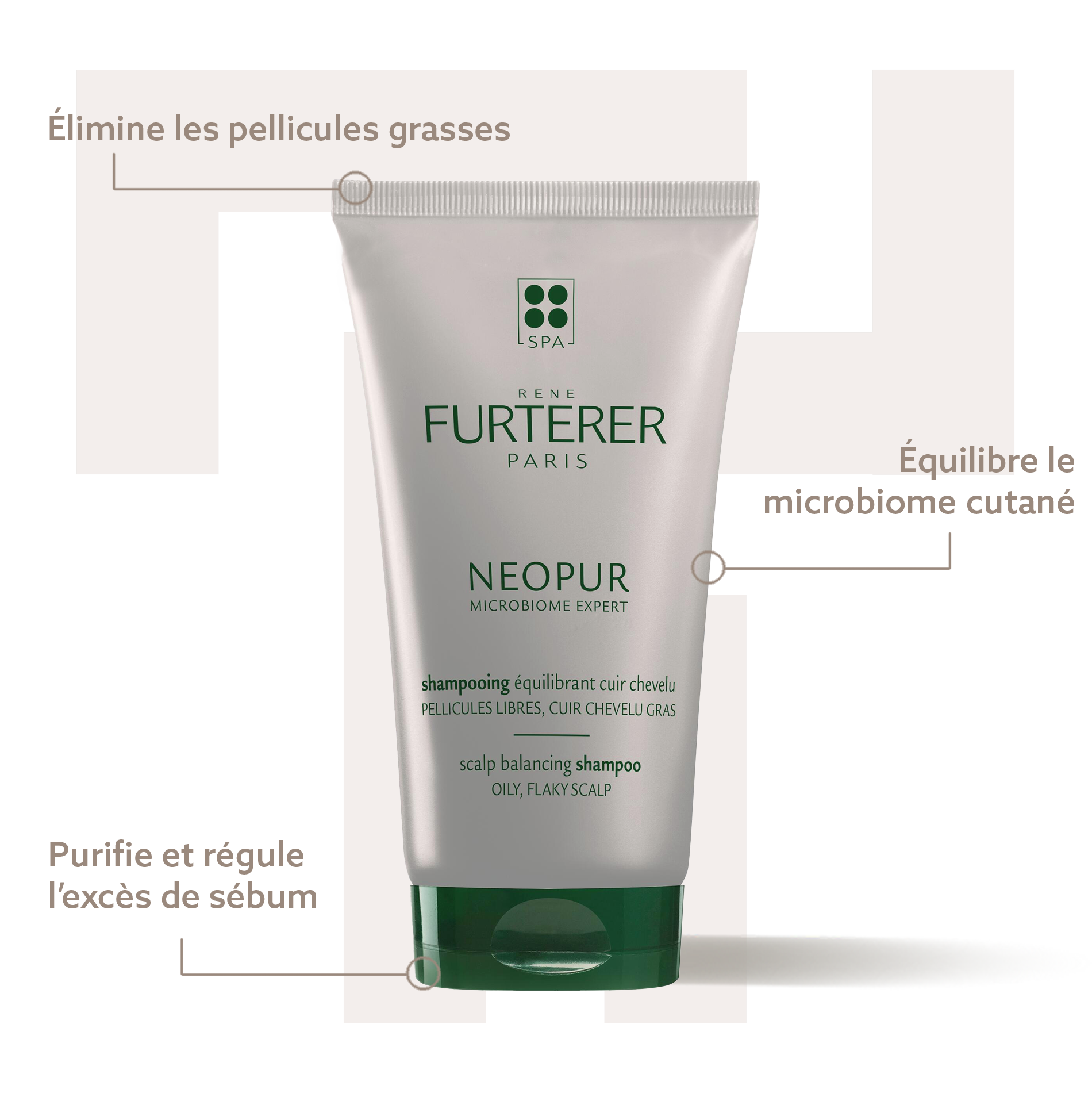 Shampoing Neopur - Shampoing équilibrant contre pellicules grasses - René Furterer