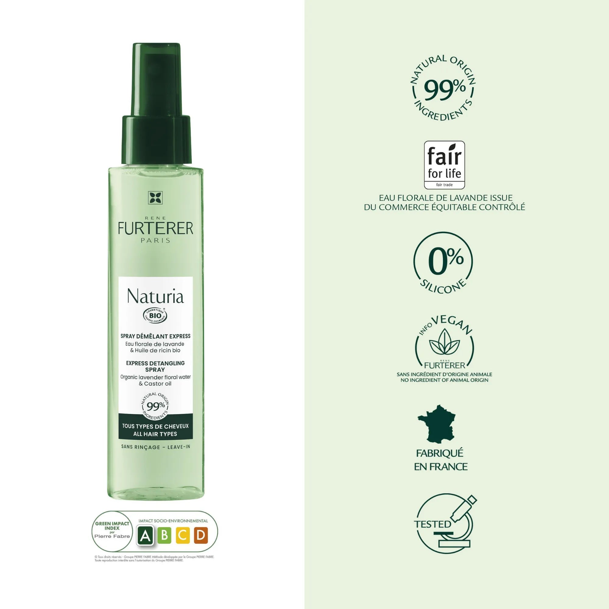 Spray démêlant Express Naturia - René Furterer - Sprays coiffants