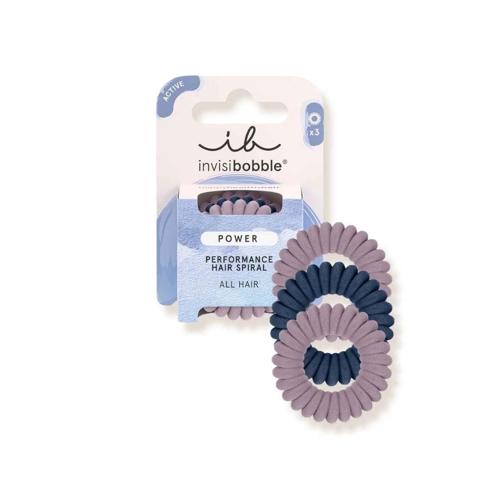 Trio Active Power - Pink and Blue - Invisibobble - Élastiques en spirale