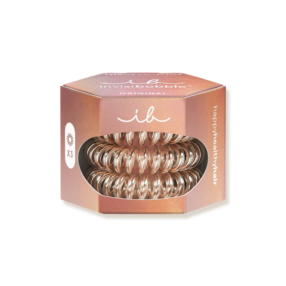 Trio Premium Original - Bronze Me Pretty - Invisibobble - Élastiques en spirale