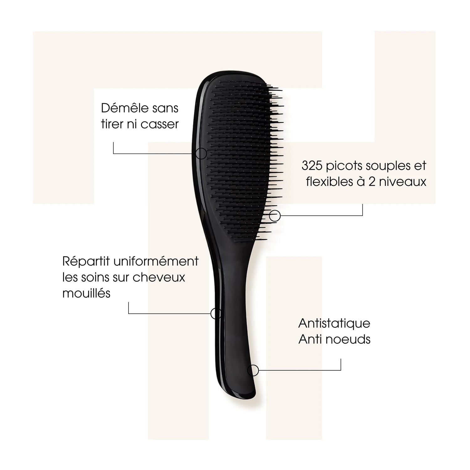 Tangle Teezer Wet Detangler - Midnight Black - Brosses à cheveux