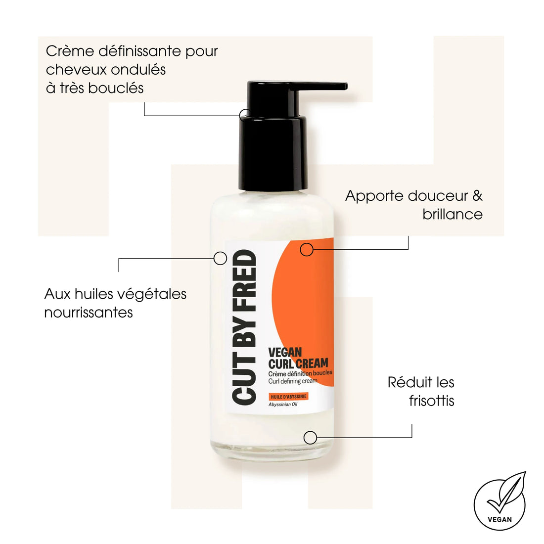 Vegan Curl Cream Cut By Fred - Crèmes | Gelées Coiffantes - Thomas Tuccinardi