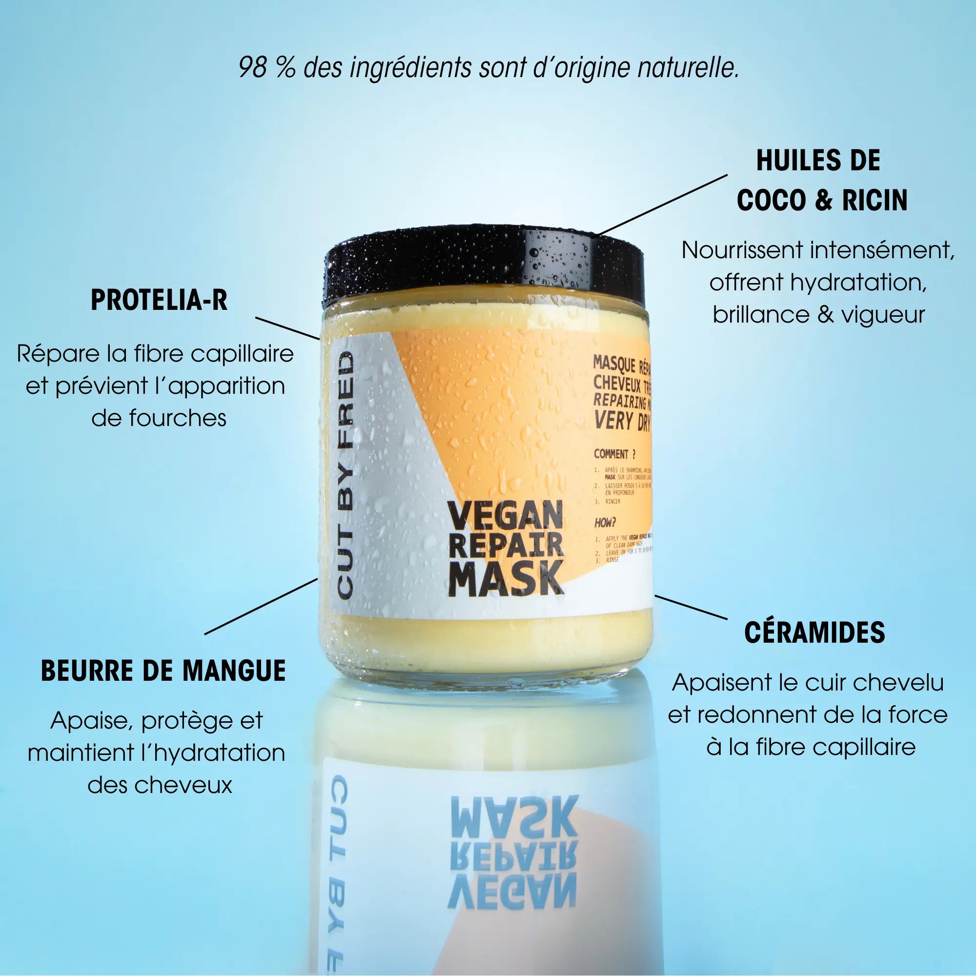 Vegan Repair Mask - Cut By Fred - Masques cheveux