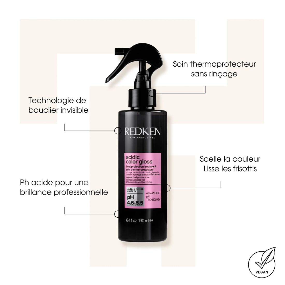 Acidic Color Gloss Heat Protection Treatment - Redken - Thermoprotecteurs