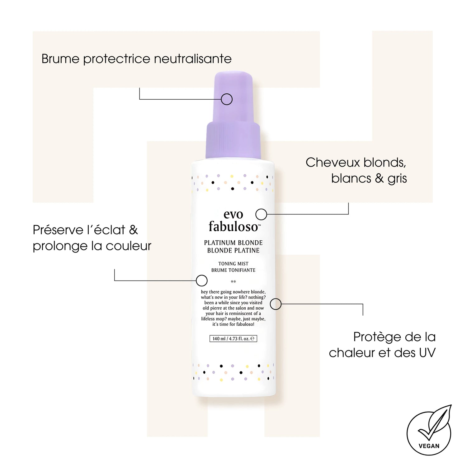 Brume Tonifiante Platinum - Evo - Traitements cheveux - Tuccinardi