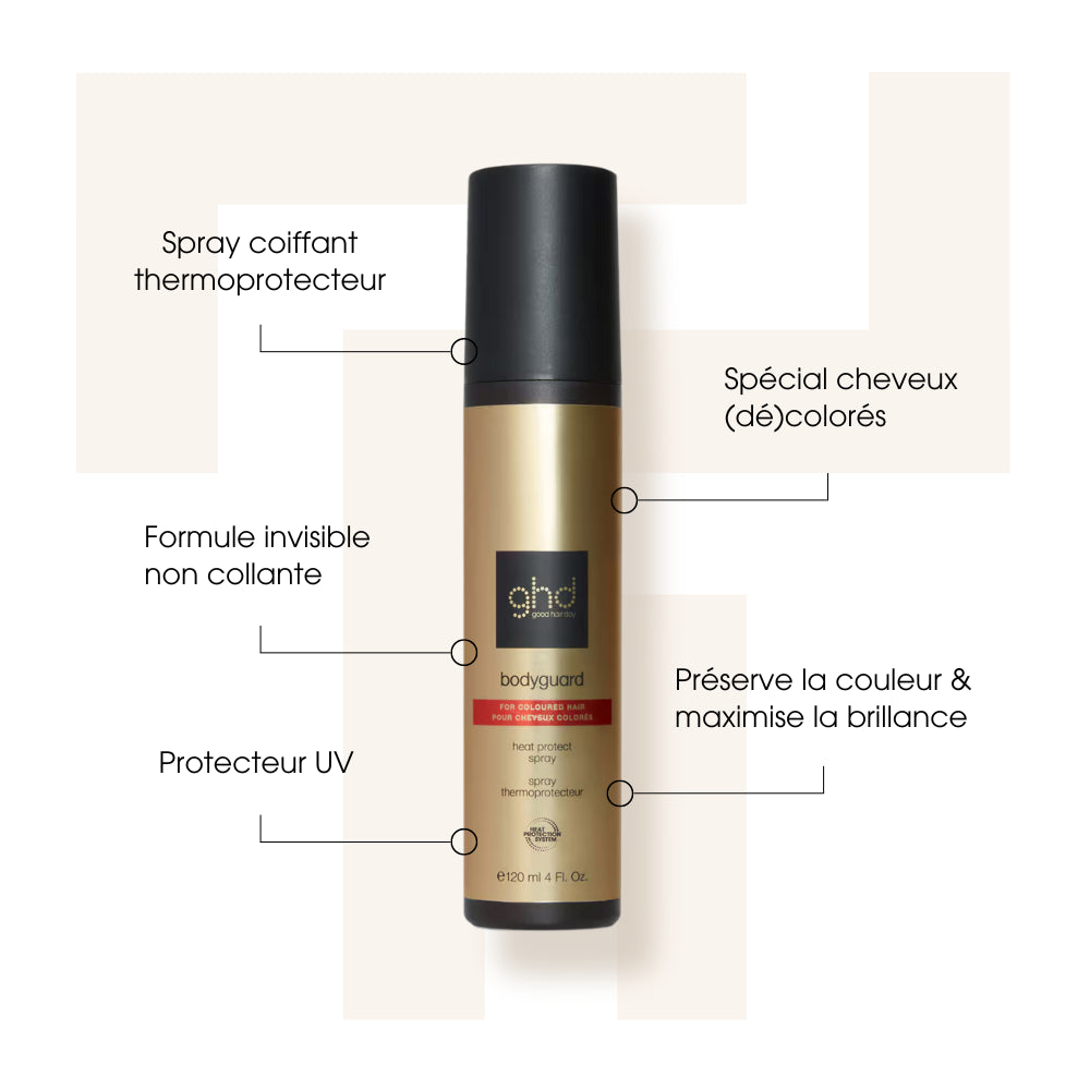 Spray Bodyguard Cheveux colorés - Ghd - Thermoprotecteurs cheveux - Thomas Tuccinardi