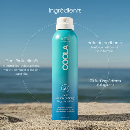 Clear Sunscreen Spray - Spray solaire corps - Coola