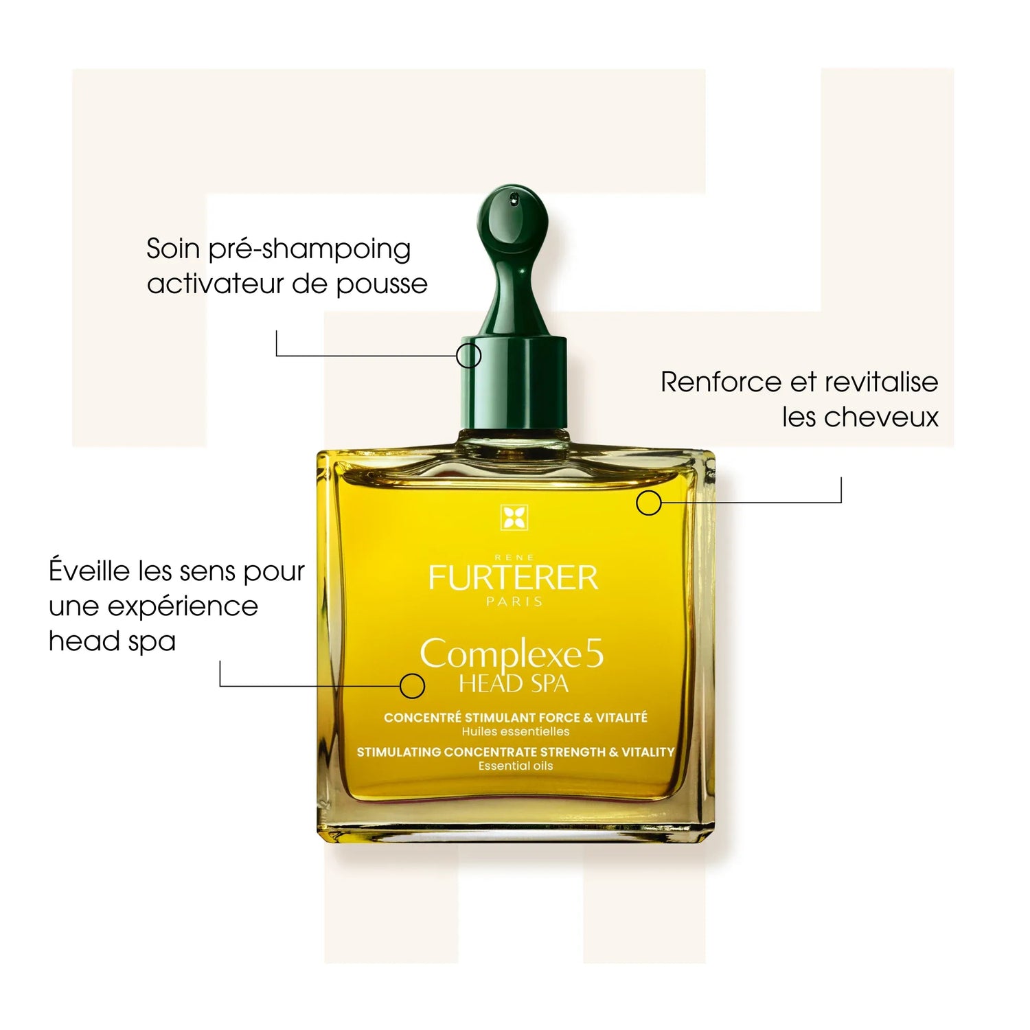 Concentré stimulant force &amp; vitalité - Complexe 5 Head Spa - René Furterer