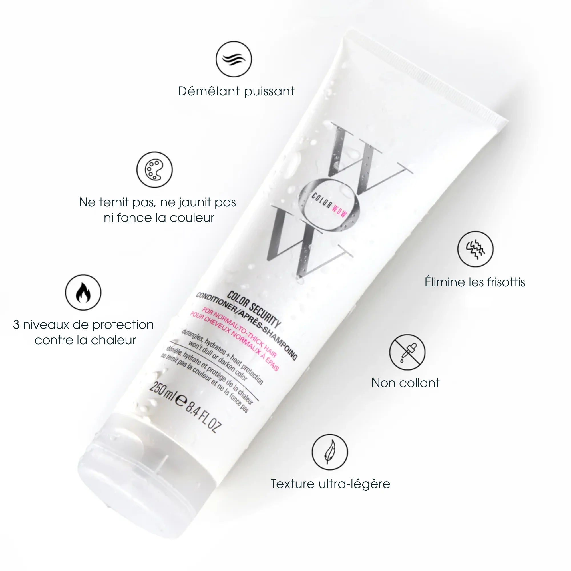 Conditioner Color Security - Color Wow - Cheveux normaux à épais -Après-shampoing