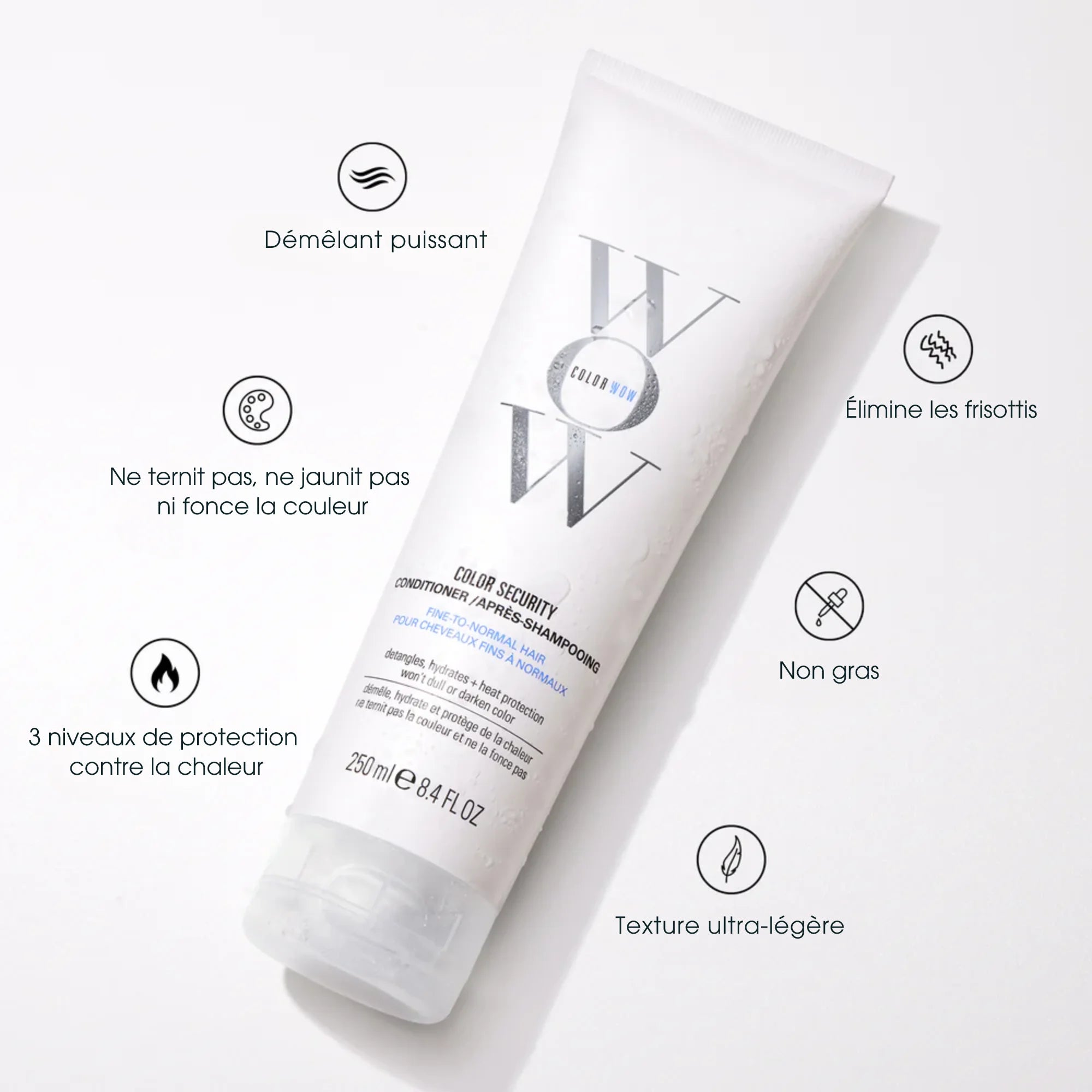 Conditioner Color Security - Color Wow - Cheveux fins à normaux -Après-shampoings