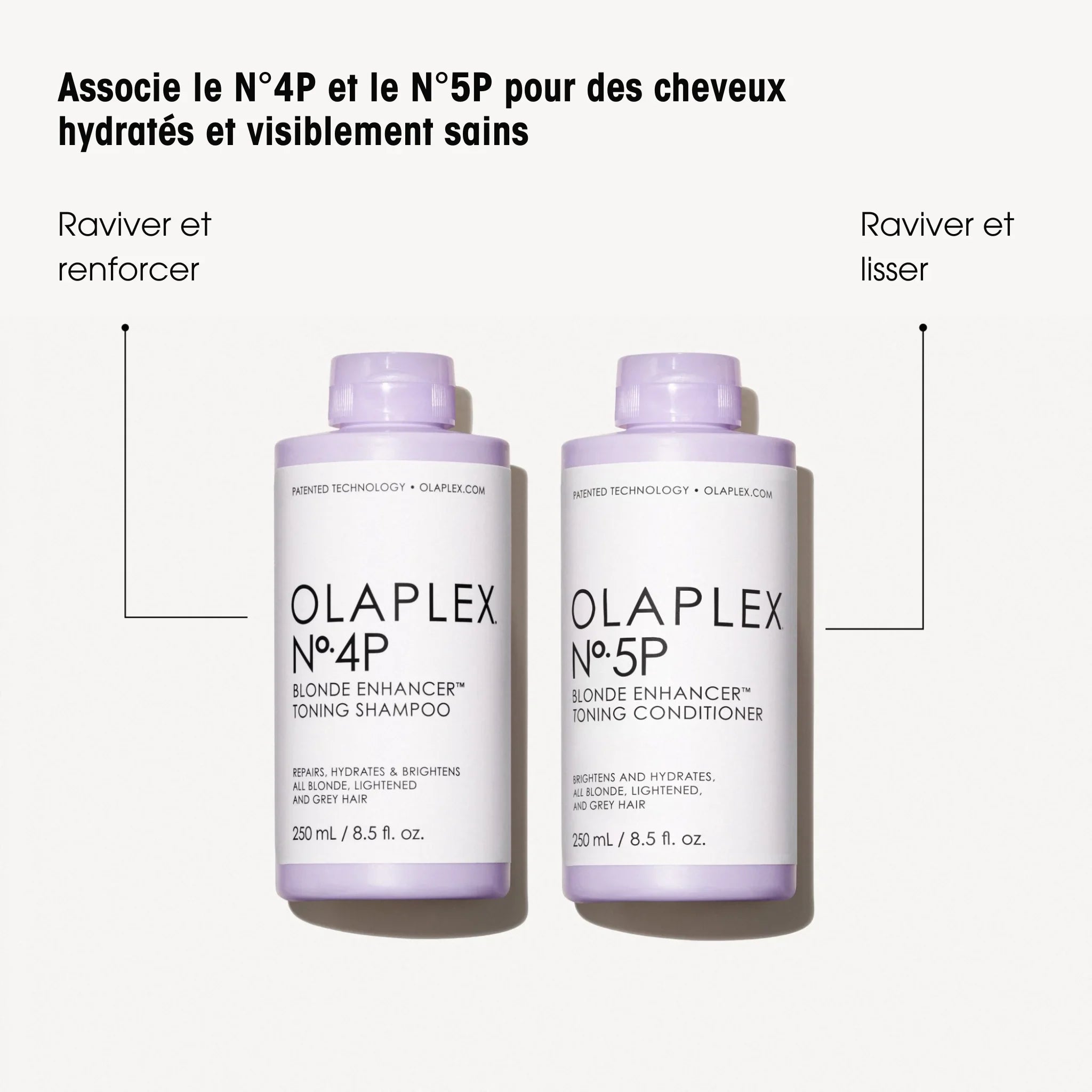 Duo Olaplex - Shampoing violet N°4P + Conditioner violet N°5P