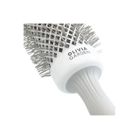 Barillet en céramique et poils en nylon de la brosse ronde Expert Blowout Speed d'Olivia Garden