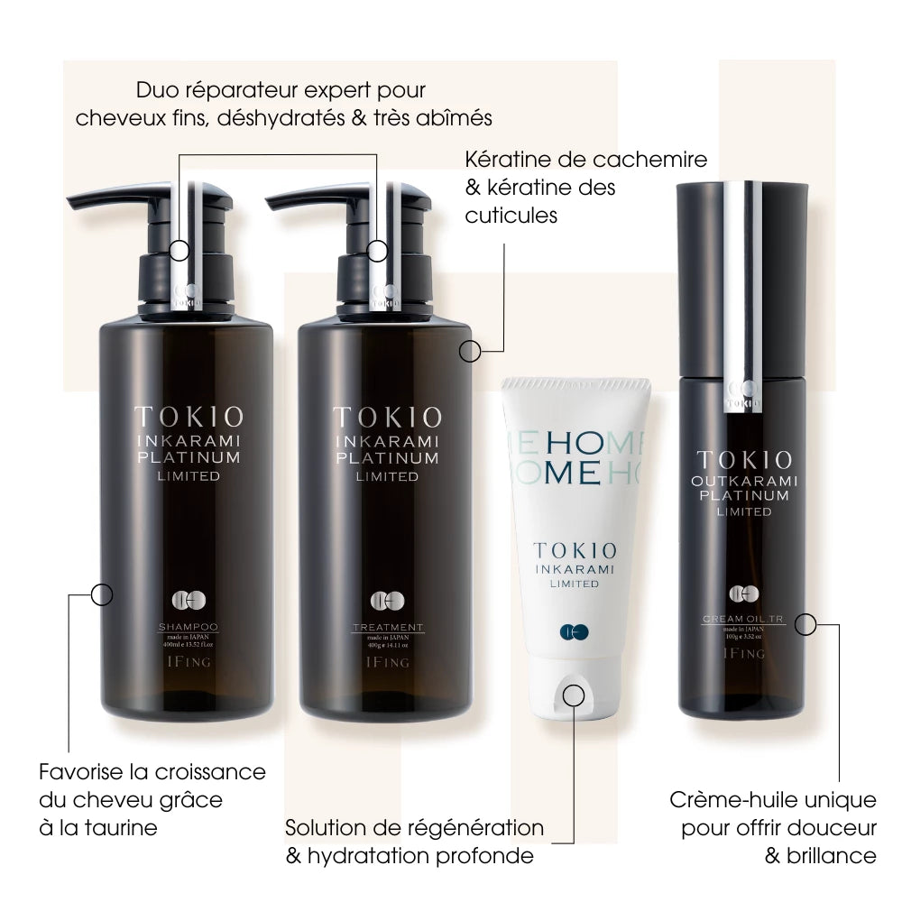 Gamme complète Platinum Limited - Tokio Inkarami - Kit de soins des cheveux - Tuccinardi