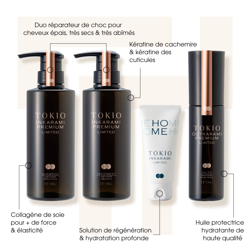 Gamme complète Premium Limited - Tokio Inkarami - Kit de soins des cheveux - Tuccinardi