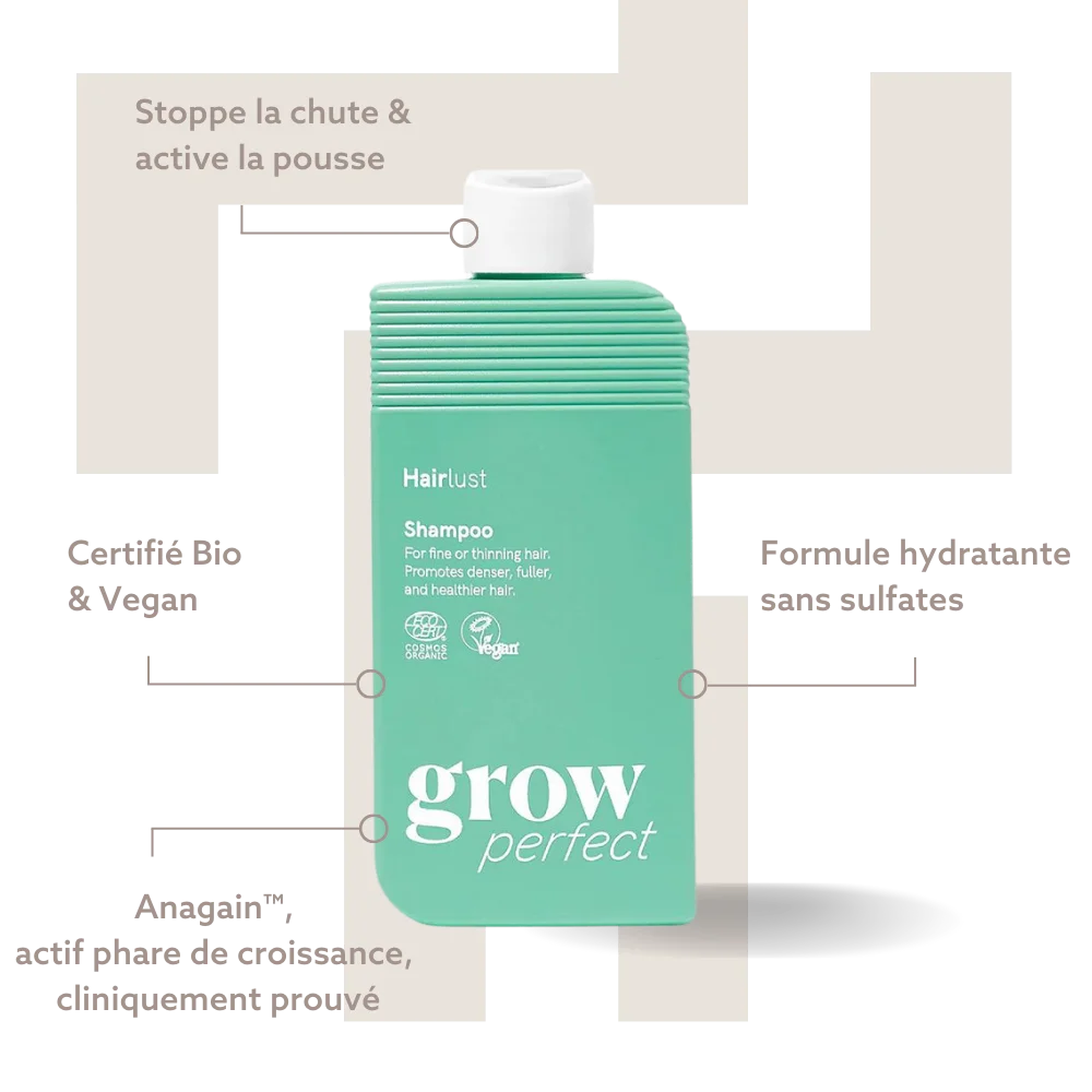 Grow Perfect Shampoo - Bienfaits - Hairlust - Shampoings - Tuccinardi