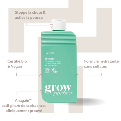 Grow Perfect Shampoo - Bienfaits - Hairlust - Shampoings - Tuccinardi