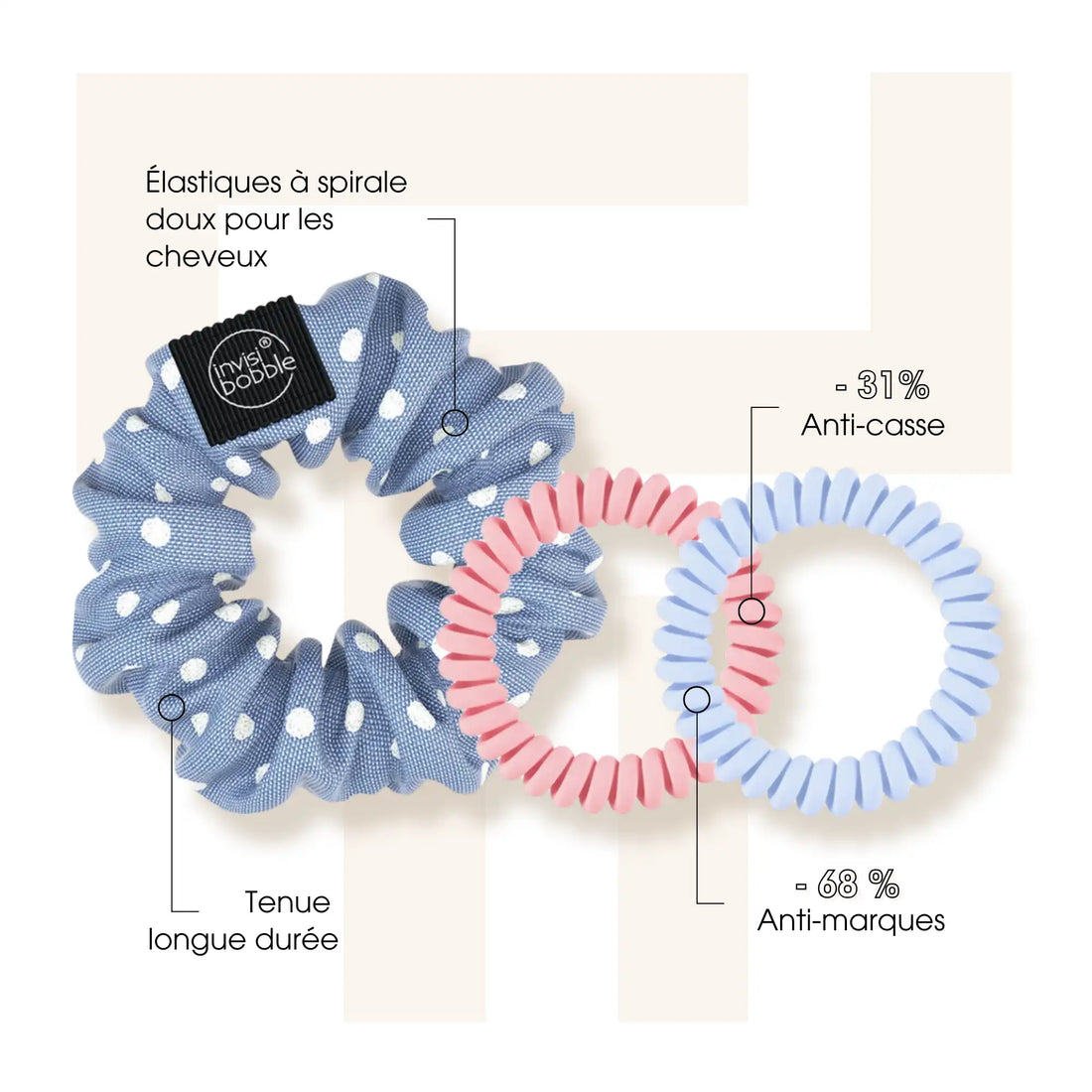 Les Essentiels - Invisibobble - Accessoires cheveux 