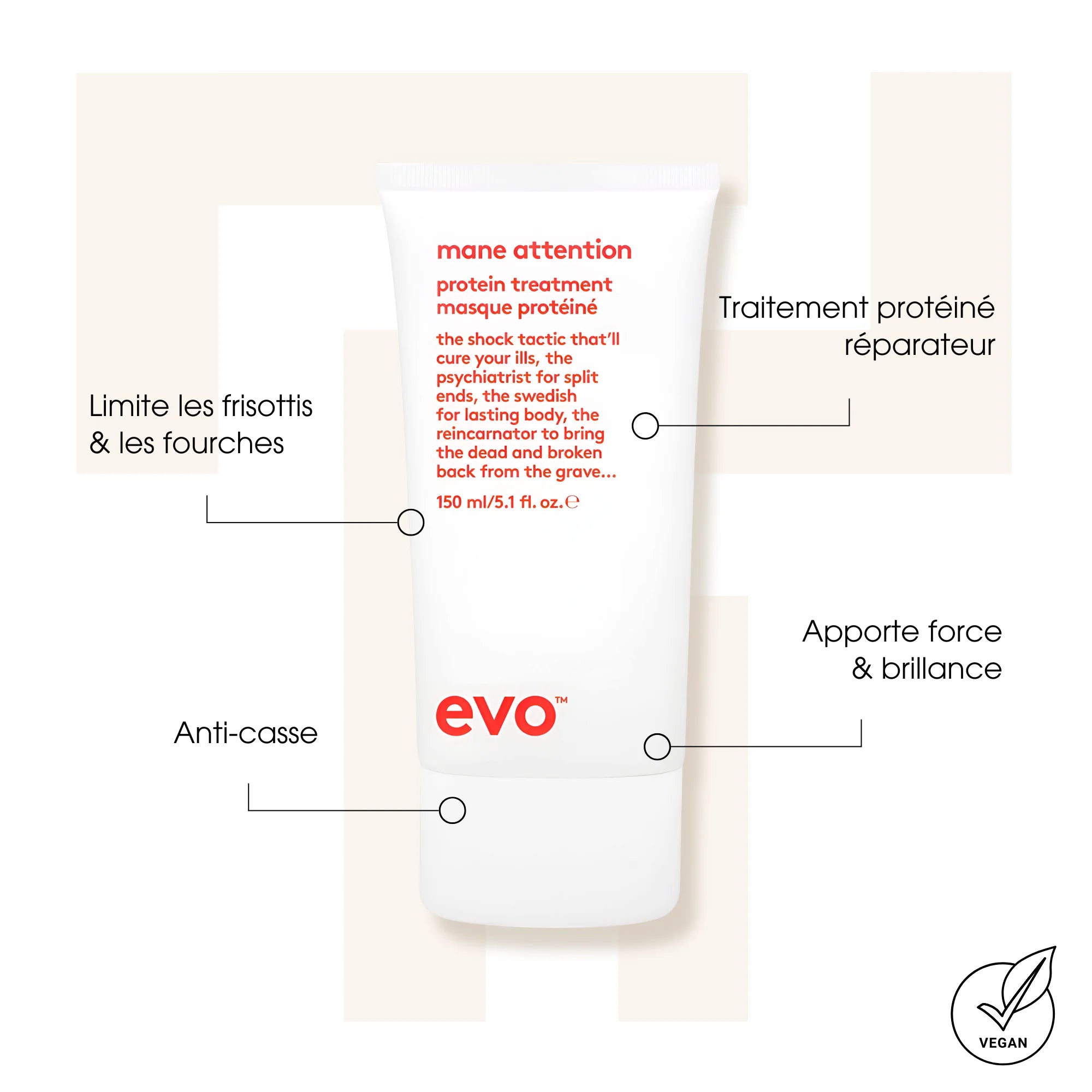 Masque protéiné - Evo - Traitements cheveux - Tuccinardi