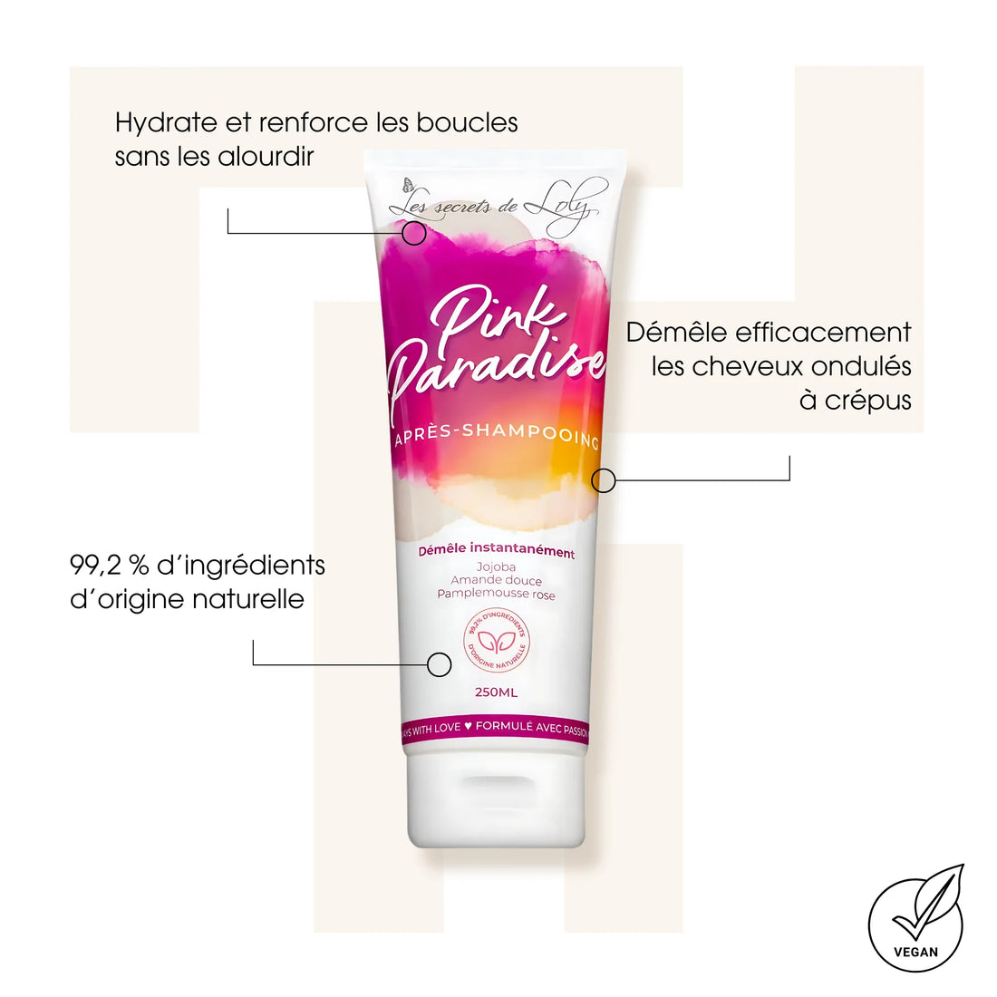 Pink Paradise - Les Secrets de Loly - Après-shampoings 