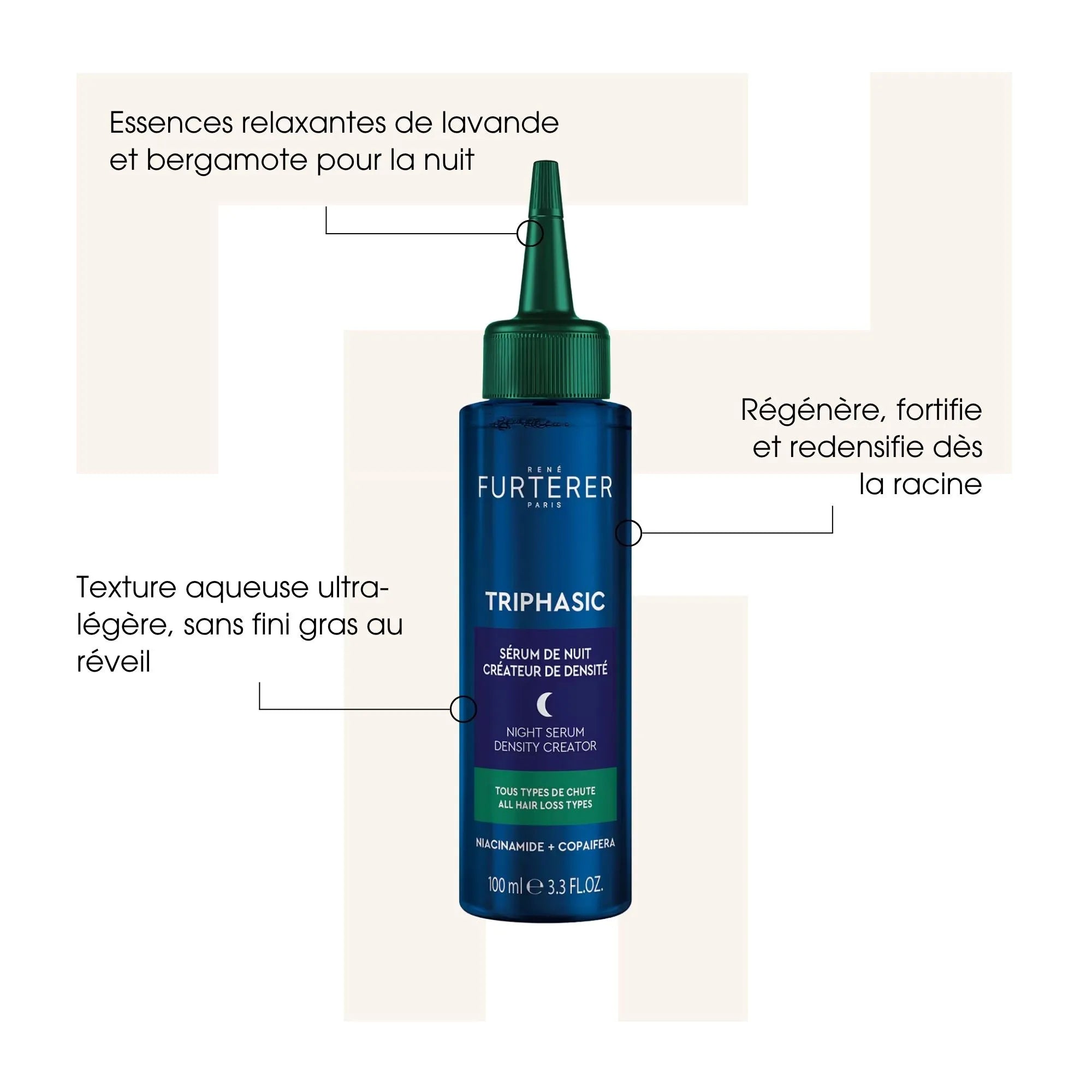 Sérum Triphasic Nuit - René Furterer - Huiles | Sérums