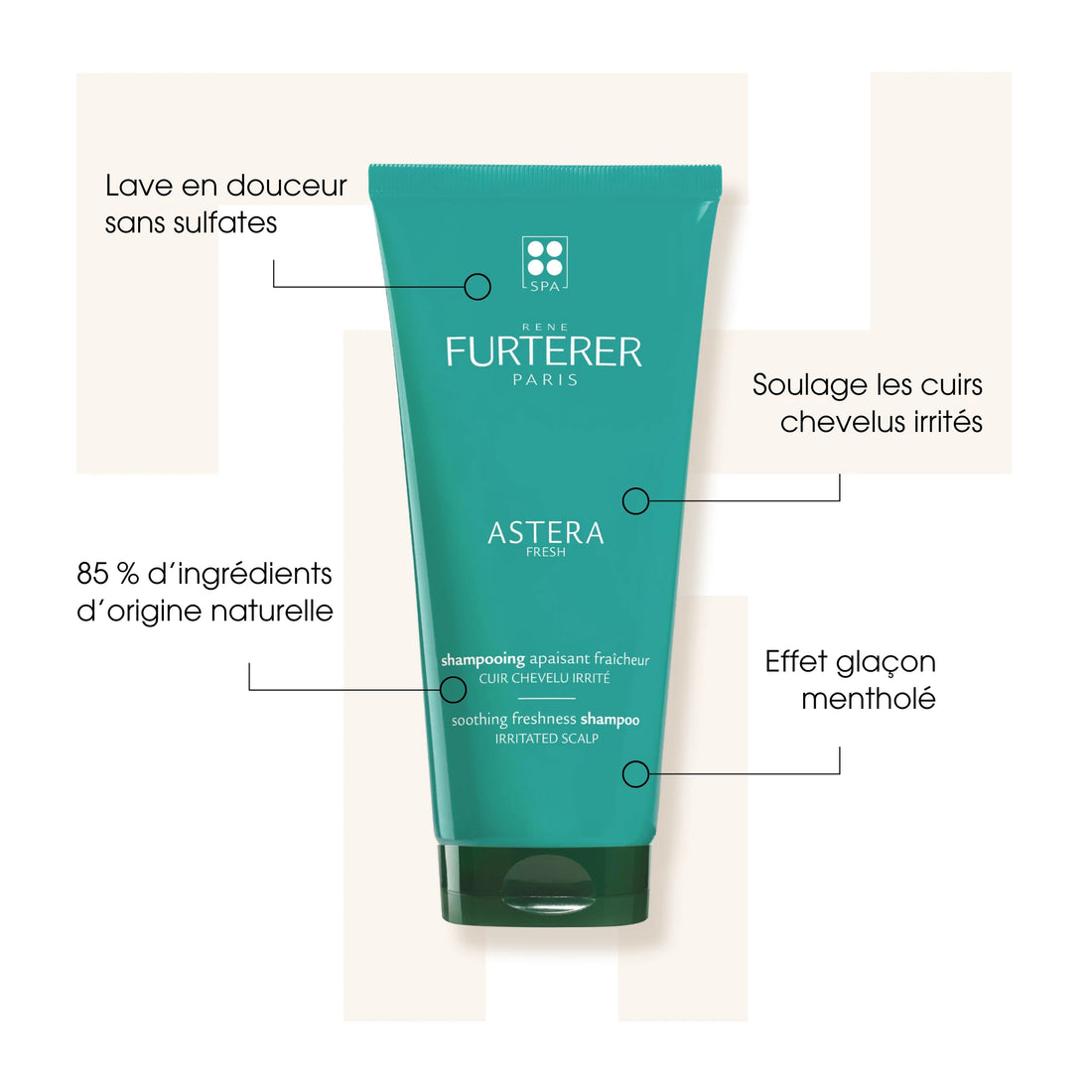 Shampoing Astera Fresh - Shampoing apaisant fraîcheur - René Furterer