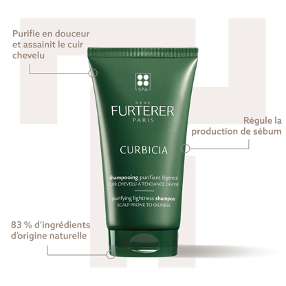 Shampoing Curbicia - Shampoing purifiant légèreté pour cheveux gras - René Furterer