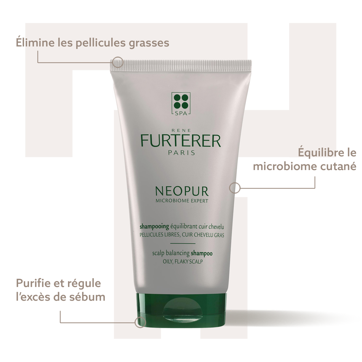 Shampoing Neopur - Shampoing équilibrant contre pellicules grasses - René Furterer
