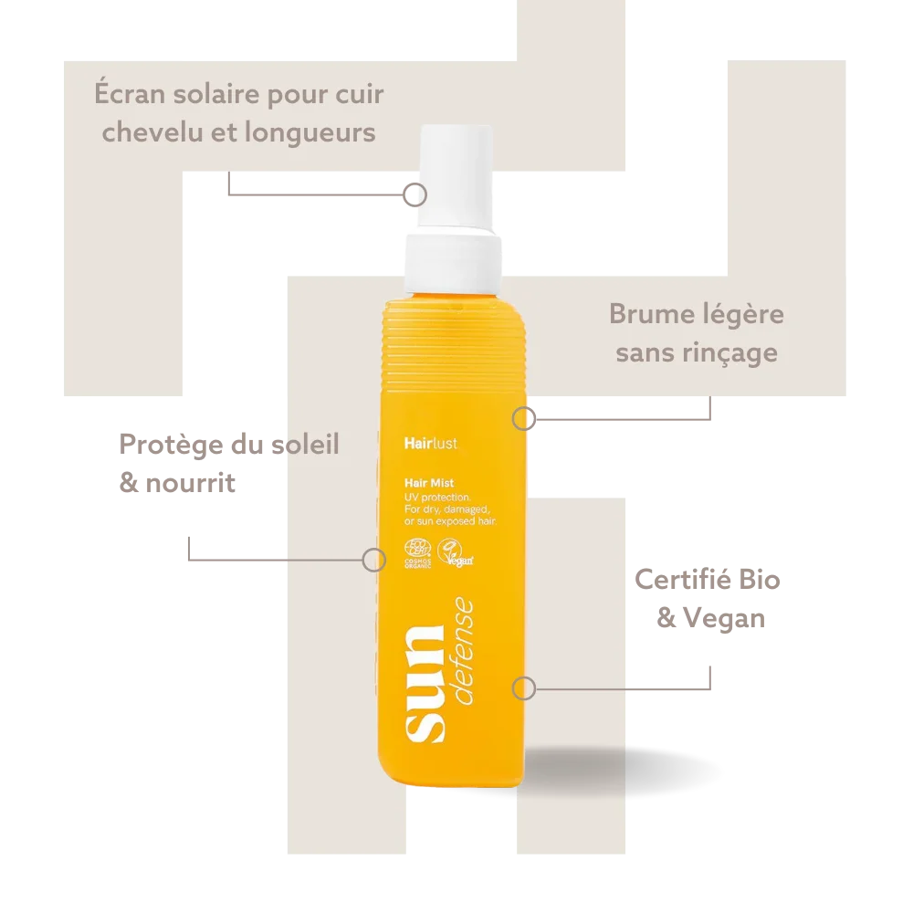 Sun Defense Hair Mist - Bienfaits - Hairlust - Sprays coiffants protecteur UV - Tuccinardi