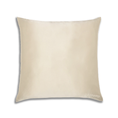 Taie d'oreiller en soie de mûrier Thomas Tuccinardi, coloris Sandy Shade