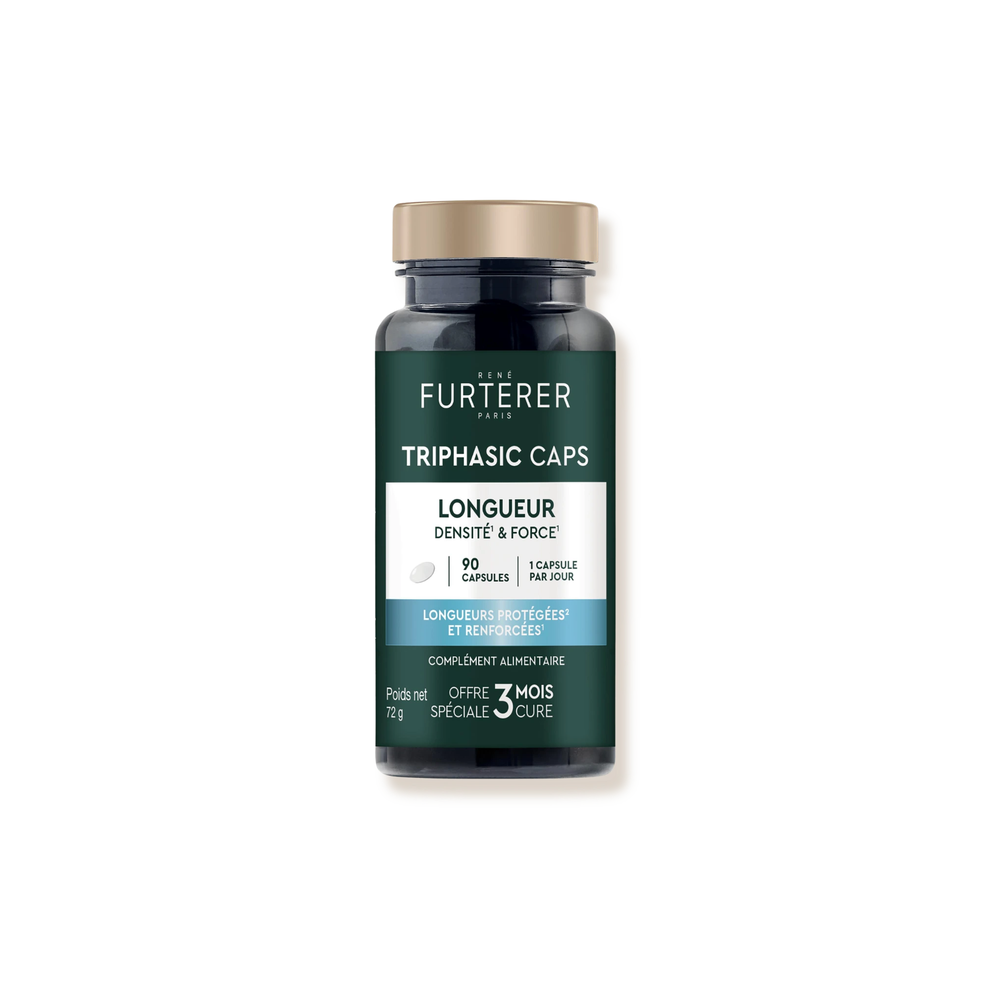 Triphasic Caps Longueur - René Furterer - Compléments alimentaires cheveux