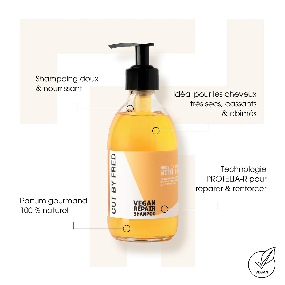 Vegan Repair Shampoo - Cut By Fred - Shampoings