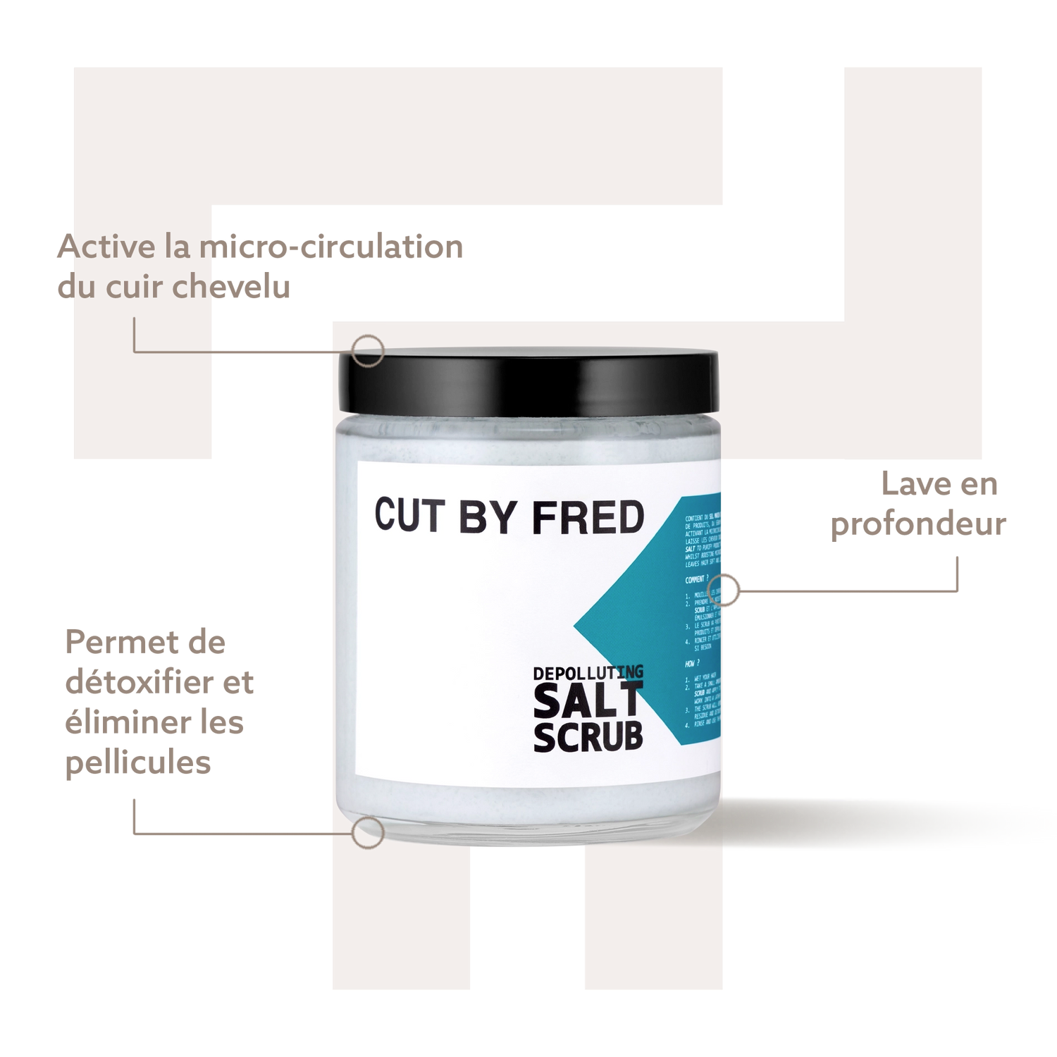 Depolluting Salt Scrub Cut By Fred - Traitements cheveux - Thomas Tuccinardi