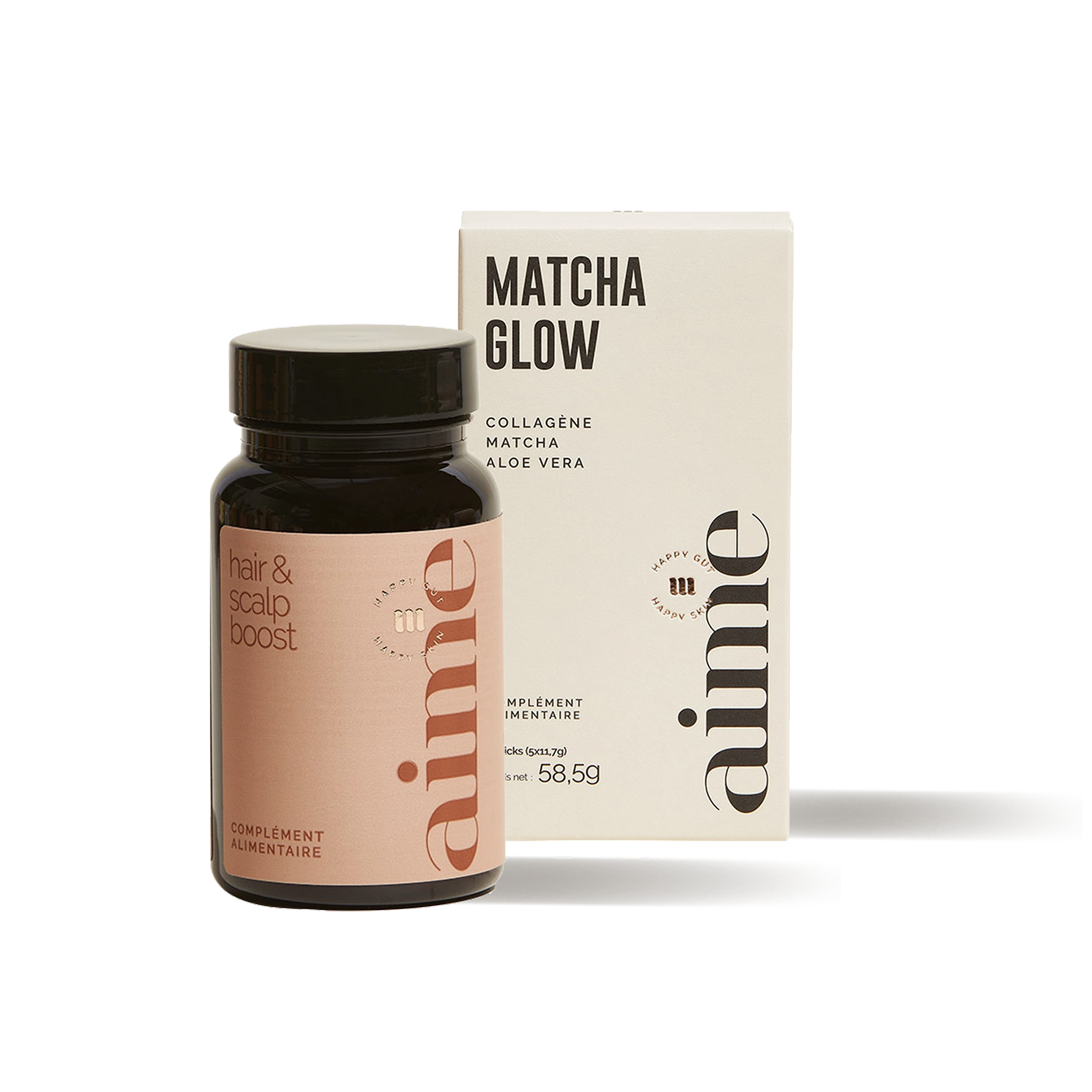 Kit Découverte Aime - Collagène Boost Matcha Glow - Compléments alimentaires cheveux - Thomas Tuccinardi