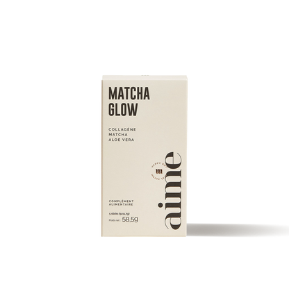 Matcha Glow Aime - Boisson collagène 15 jours - Compléments alimentaires cheveux - Thomas Tuccinardi